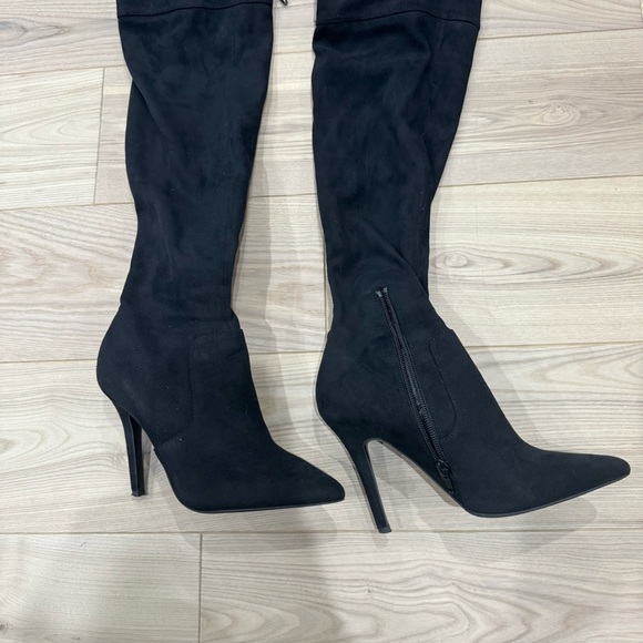 Aldo Over-The-Knee Suede Boots - Picture 3 of 5